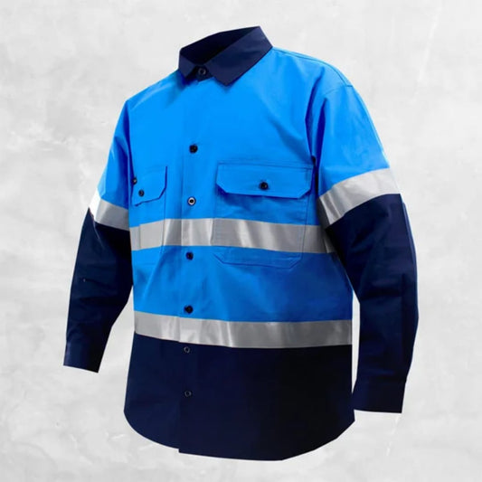 Long sleeved 2 Tone Reflective Shirt