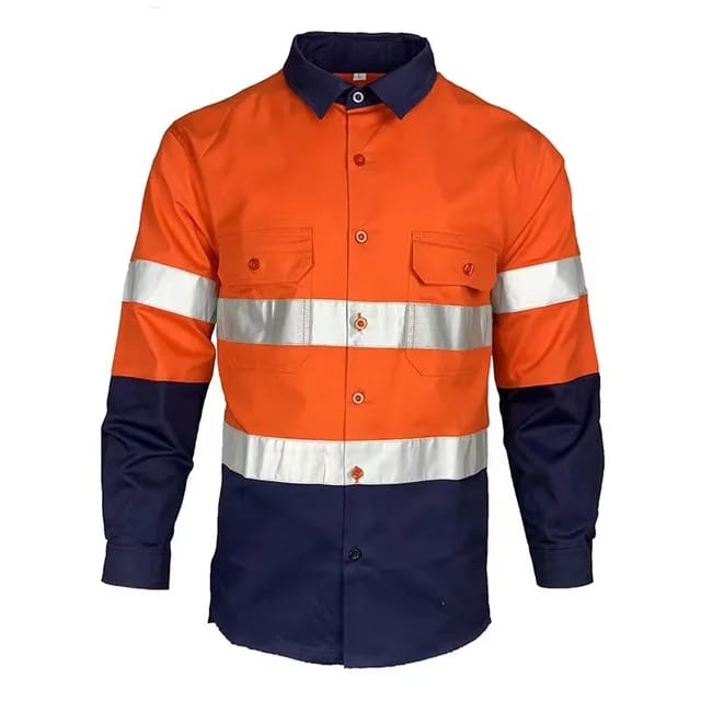 Long sleeved 2 Tone Reflective Shirt