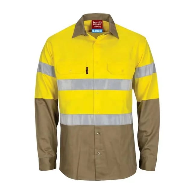 Long sleeved 2 Tone Reflective Shirt