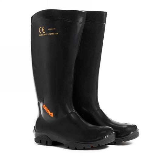 Shova Gumboots black and white